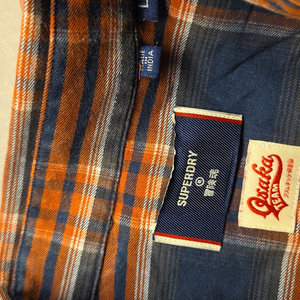 Superdry Mens Plaid Button Down